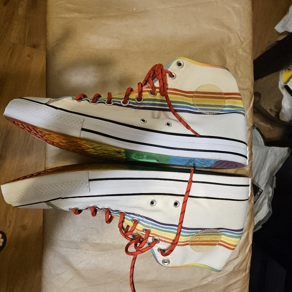 Converse Custom Chuck Taylor All Star Pride High Top Men's size 15 - Picture 7 of 8